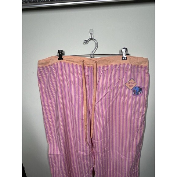 Vtg Disney Eeyore Xing Sz 2X Multicolored Striped Pajama Capri Pants Loungewear - Picture 2 of 8
